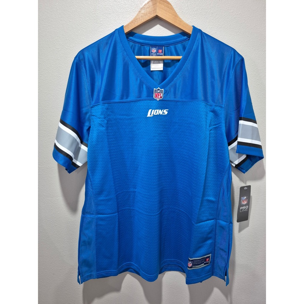 NFL Detroit Lions Pro Line Jersey XL Extra Large Blue Football Shirt